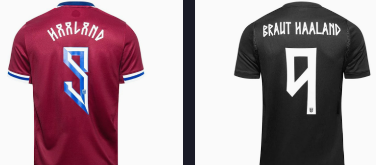 Comparison of Haaland kit on 2024 and 2026.